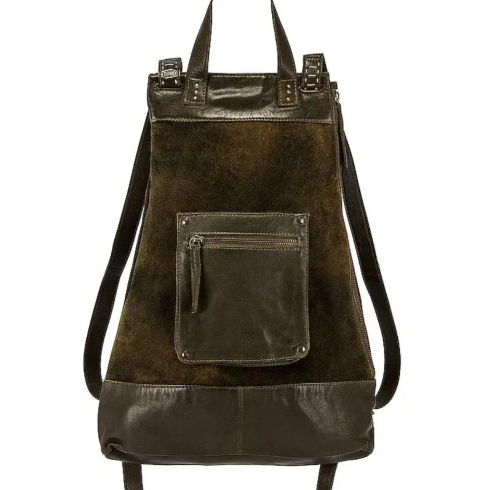 Free People Olive Green Backpack